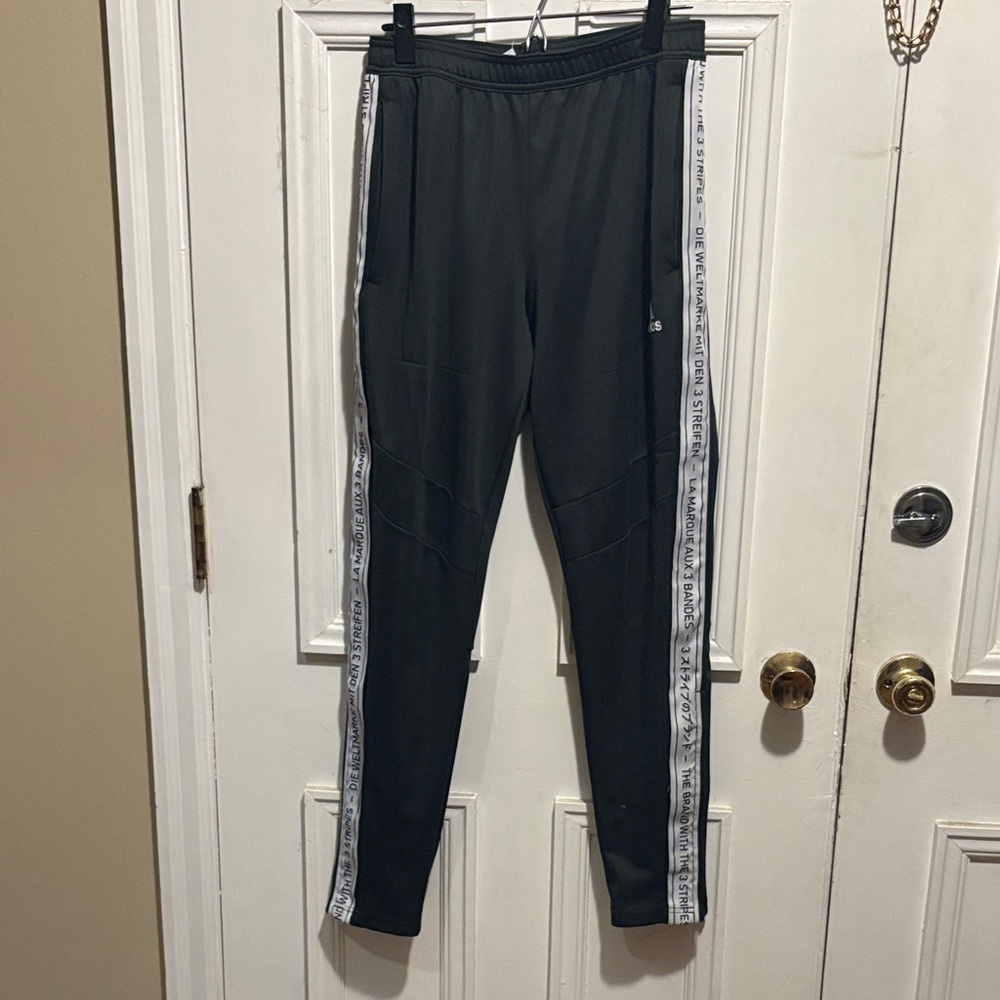 Adidas Olive Green Athletic Pants size Medium